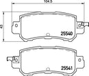 Mintex Brake Pad Set fits -Mazda MDB3293 (also fits other vehicles)