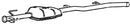 Klarius RN736V - Box With Centre Pipe  - Fits Renault Clio 1.4i