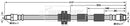 Borg & Beck Brake Hose  - BBH7670 fits Ren Kangoo,Grand Kangoo