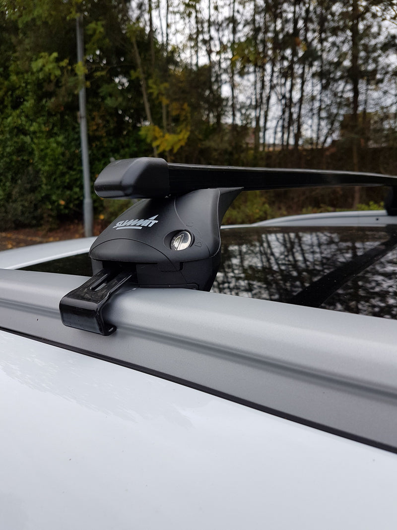 Summit Premium Integrated Railing Roof Bars 1.07m - Steel, with Additional Fitting Kit - SUP-857E fits various