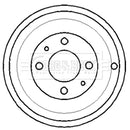 Borg & Beck Brake Drum  - BBR7109