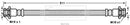 Borg & Beck Brake Hose  - BBH7666 fits Nissan X-Trail 07-