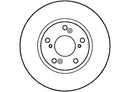 Disctech Brake Disc (Single) - Fits Audi, Honda - ABD2749 - Front Axle