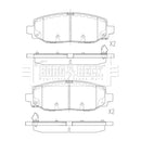Borg & Beck Brake Pads - BBP2902