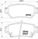 Brembo Brake Pad Set - P56098