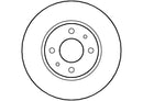 Disctech Brake Disc (Single) - Fits Alfa romeo - ABD2021 - Rear Axle