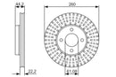 Bosch Brake Disc Pair Part No - 0986479090