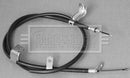 Borg & Beck Brake Cable- RH Rear - BKB3096 fits Nissan Qashqai N-TEC +2