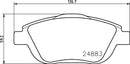 Mintex Brake Pad Set fits -Citroën DS Opel Peugeot Vauxhall MDB3025 (also fits other vehicles)