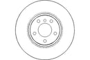 Disctech Brake Disc (Single) - Fits Bmw - ABD3157 - Front Axle
