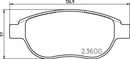 Mintex Brake Pad Set fits -Citroën Peugeot MDB2186 (also fits other vehicles)