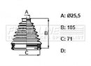 First Line Cv Joint Boot Kit  - FCB6318 fits Toyota Urban Cruiser