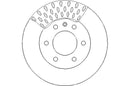 Disctech Brake Disc (Single) - Fits Mercedes-benz - ABD3333 - Front Axle