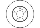 Disctech Brake Disc (Single) - Fits Nissan - ABD2077 - Front Axle
