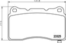 Mintex Brake Pad Set fits -Audi Cadillac Chevrolet Opel Tesla Vauxhall MDB3117 (also fits other vehicles)
