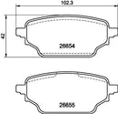 Mintex Rear Brake Pad Set - MDB4321