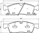 Mintex Brake Pad Set fits -Dodge Jeep MDB3154 (also fits other vehicles)