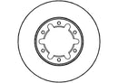Disctech Brake Disc (Single) - Fits Nissan, Toyota - ABD2769 - Front Axle