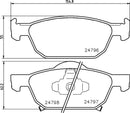 Mintex Brake Pad Set fits -Honda MDB2955 (also fits other vehicles)