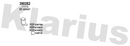 Klarius 390282 - Diesel Particulate Filter  - Fits Citroen C3 1.4HDi