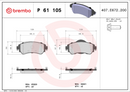 Brembo Brake Pad Set - P61105