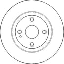 Disctech Brake Disc (Single) - Fits Bmw, Mazda - ABD3290 - Rear Axle