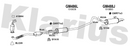 Klarius GM486L - Box With Centre Pipe  - Fits Opel Astra G 1.7CDTi