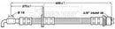Borg & Beck Brake Hose  - BBH7214 fits Toyota Avensis,Corolla