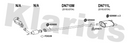 Klarius DN710M - Centre Pipe  - Fits Nissan X-Trail 2.0dCi