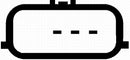 HELLA 8ET 009 142-751 Mass Air Flow Sensor - 3-pin connector - Bolted