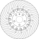 Disctech Brake Disc (Single) - Fits Audi - ABD4053 - Front Axle