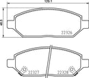 Mintex Brake Pad Set fits -Opel Vauxhall MDB3922 (also fits other vehicles)