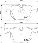 Mintex Brake Pad Set fits -BMW MDB2569 (also fits other vehicles)