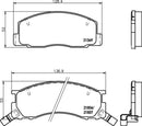 Mintex Brake Pad Set fits -Toyota MDB1545 (also fits other vehicles)