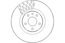 Disctech Brake Disc (Single) - Fits Fiat, Hyundai - ABD3160 - Front Axle