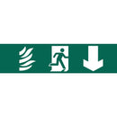 Draper Running MAN Arrow Down Sign - 73201