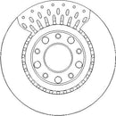 Disctech Brake Disc (Single) - Fits Alfa romeo, Ssangyong - ABD3424 - Rear Axle