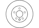 Disctech Brake Disc (Single) - Fits Volvo, Vw - ABD3486 - Front Axle