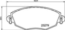 Mintex Brake Pad Set fits -Ford Jaguar MDB2062 (also fits other vehicles)
