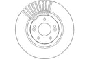 Disctech Brake Disc (Single) - Fits Hyundai - ABD2515 - Front Axle