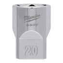 Milwaukee 1/2 Drive Socket Metric Standard-20MM - 4932480018