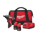 Milwaukee M12 Sub Compact Bit Driver Battery & Charger Included - 4933448797
