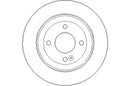 Disctech Brake Disc (Single) - Fits Ford, Hyundai - ABD3231 - Rear Axle