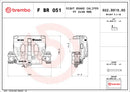 Brembo F BR 051 LCV brake calipers for commercial vehicles - FBR051