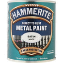 Hammerite Direct To Rust Metal Paint - Satin White - 750ml - 5092886