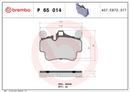 Brembo Brake Pad Set - P65014