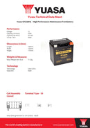 Yuasa 12V High Performance Maintenance Free VRLA Motorbike Battery - GYZ32HL(WC) - 4 Year Warranty