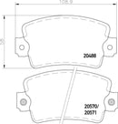 Mintex Brake Pad Set fits -Renault MDB1143 (also fits other vehicles)