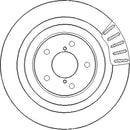 Disctech Brake Disc (Single) - Fits Nissan, Subaru - ABD2510 - Rear Axle