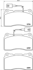 Brembo Brake Pad Set - P23154